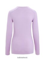 Icebreaker Women Merino 200 Oasis Long Sleeve Crewe Thermal Top Z04NXR561 Clothing Purple Gaze - Image 6