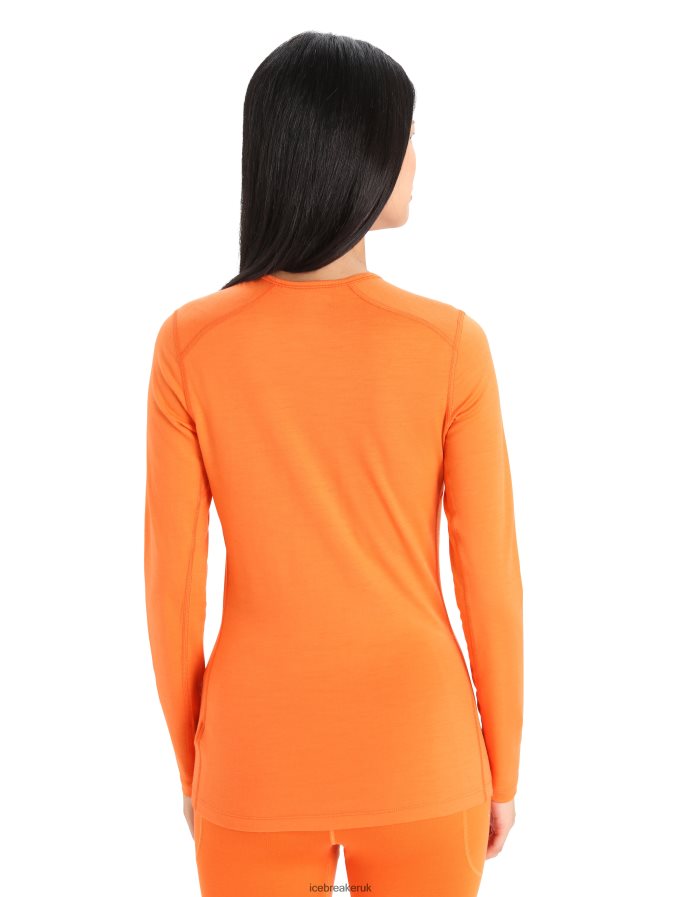 Icebreaker Women Merino 200 Oasis Long Sleeve Crewe Thermal Top Z04NXR803 Clothing Flash - Image 2
