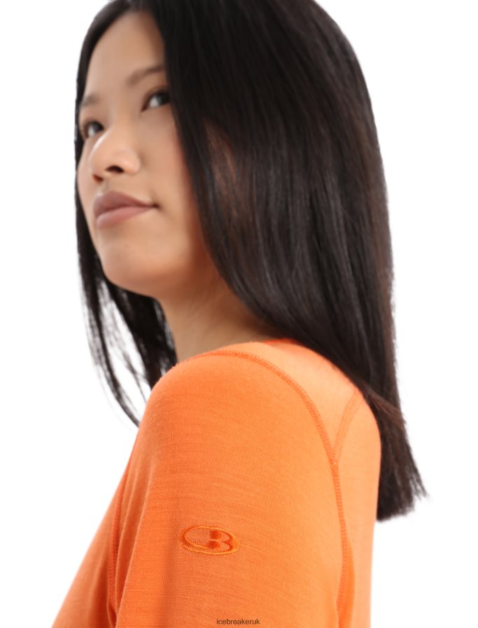 Icebreaker Women Merino 200 Oasis Long Sleeve Crewe Thermal Top Z04NXR803 Clothing Flash - Image 5