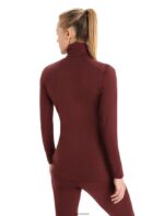 Icebreaker Women Merino 200 Oasis Long Sleeve Half Zip Thermal Top Z04NXR898 Clothing Espresso - Image 2