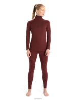 Icebreaker Women Merino 200 Oasis Long Sleeve Half Zip Thermal Top Z04NXR898 Clothing Espresso - Image 3