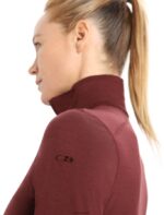 Icebreaker Women Merino 200 Oasis Long Sleeve Half Zip Thermal Top Z04NXR898 Clothing Espresso - Image 5