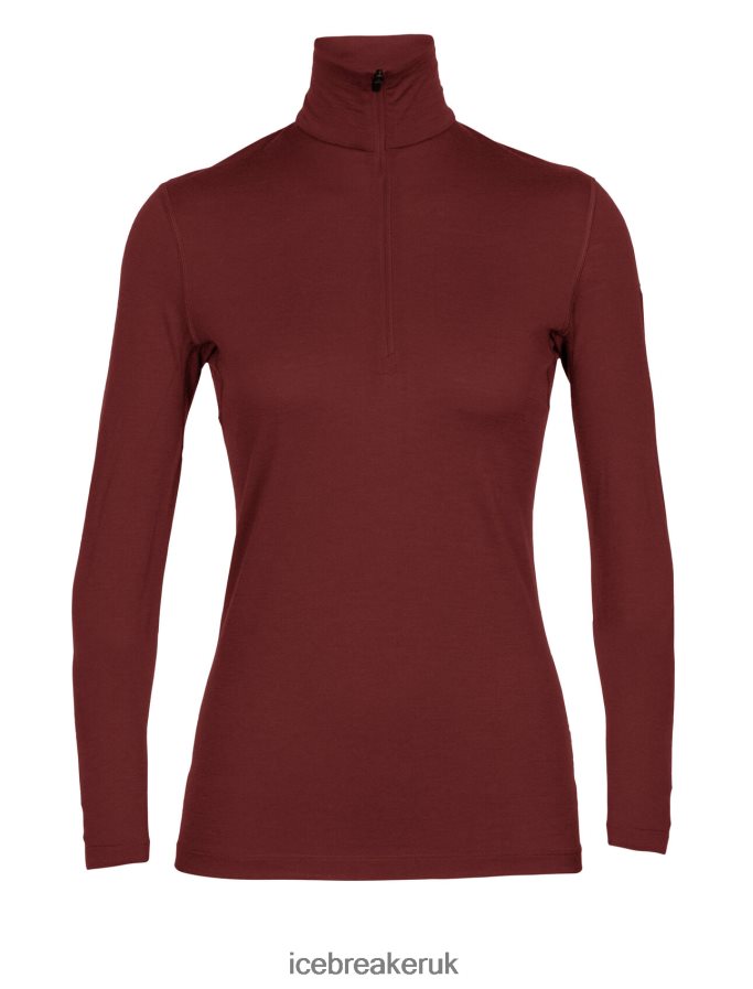 Icebreaker Women Merino 200 Oasis Long Sleeve Half Zip Thermal Top Z04NXR898 Clothing Espresso - Image 6