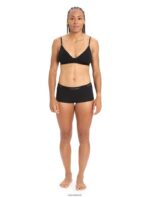 Icebreaker Women Merino 200 Oasis Thermal Boy Shorts Z04NXR500 Clothing Black - Image 3
