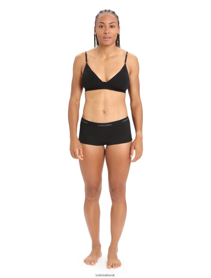 Icebreaker Women Merino 200 Oasis Thermal Boy Shorts Z04NXR500 Clothing Black - Image 3