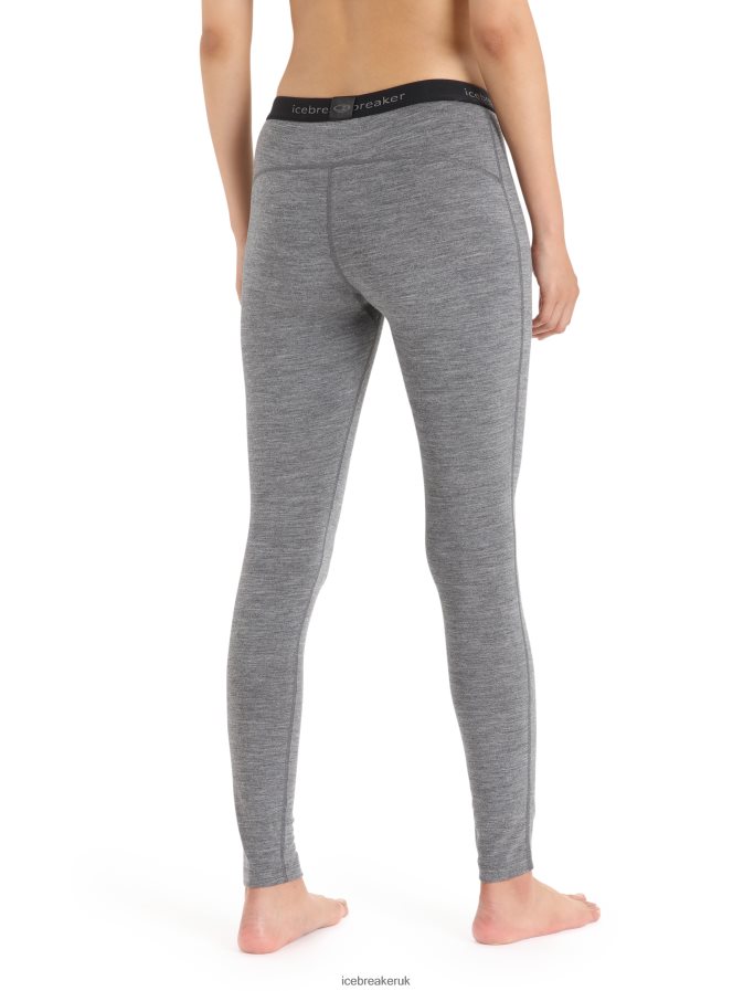 Icebreaker Women Merino 200 Oasis Thermal Leggings Z04NXR566 Clothing Gritstone Heather - Image 2
