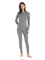 Icebreaker Women Merino 200 Oasis Thermal Leggings Z04NXR566 Clothing Gritstone Heather - Image 3