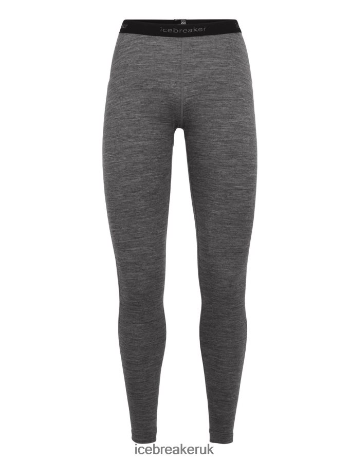 Icebreaker Women Merino 200 Oasis Thermal Leggings Z04NXR566 Clothing Gritstone Heather - Image 7