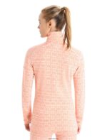 Icebreaker Women Merino 250 Vertex Long Sleeve Half Zip Thermal Top Alpine Geo Z04NXR821 Clothing Snow/Flash - Image 2