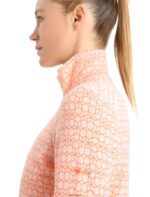 Icebreaker Women Merino 250 Vertex Long Sleeve Half Zip Thermal Top Alpine Geo Z04NXR821 Clothing Snow/Flash - Image 5