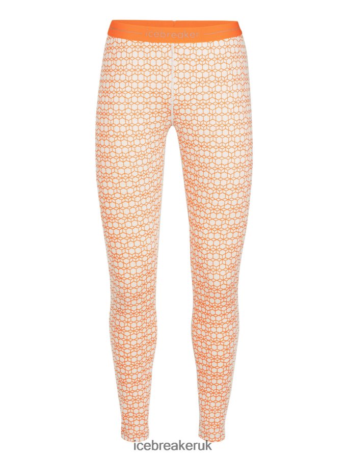 Icebreaker Women Merino 250 Vertex Thermal Leggings Alpine Geo Z04NXR868 Clothing Snow/Flash - Image 5