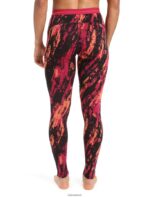 Icebreaker Women Merino 250 Vertex Thermal Leggings Sedimentary Z04NXR825 Clothing Cherry/Flash - Image 2
