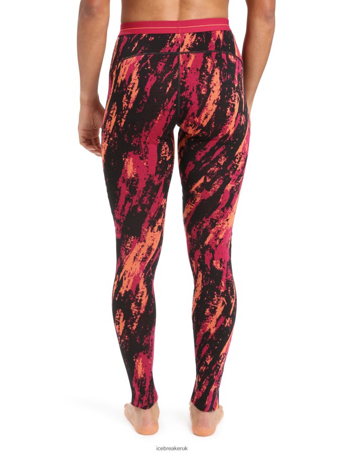 Icebreaker Women Merino 250 Vertex Thermal Leggings Sedimentary Z04NXR825 Clothing Cherry/Flash - Image 2
