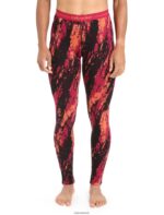 Icebreaker Women Merino 250 Vertex Thermal Leggings Sedimentary Z04NXR825 Clothing Cherry/Flash