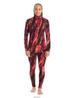 Icebreaker Women Merino 250 Vertex Thermal Leggings Sedimentary Z04NXR825 Clothing Cherry/Flash - Image 3