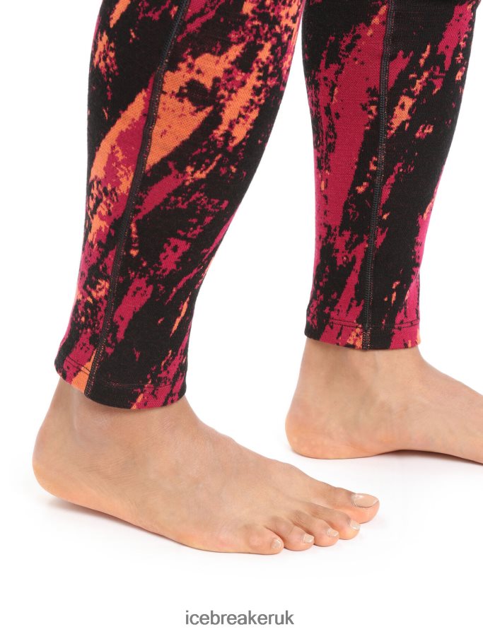 Icebreaker Women Merino 250 Vertex Thermal Leggings Sedimentary Z04NXR825 Clothing Cherry/Flash - Image 5