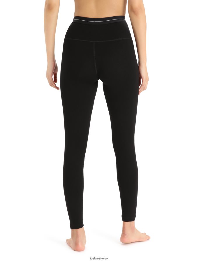 Icebreaker Women Merino 260 Tech High Rise Thermal Leggings Z04NXR577 Clothing Black - Image 2