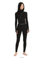 Icebreaker Women Merino 260 Tech High Rise Thermal Leggings Z04NXR577 Clothing Black - Image 3