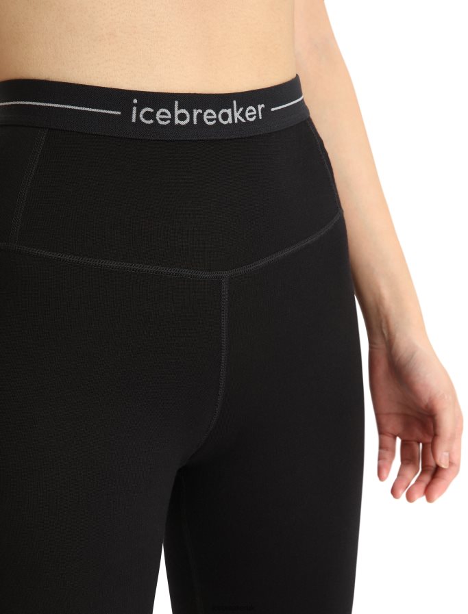 Icebreaker Women Merino 260 Tech High Rise Thermal Leggings Z04NXR577 Clothing Black - Image 4