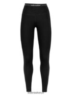 Icebreaker Women Merino 260 Tech High Rise Thermal Leggings Z04NXR577 Clothing Black - Image 5