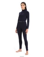Icebreaker Women Merino 260 Tech High Rise Thermal Leggings Z04NXR578 Clothing Midnight Navy - Image 3