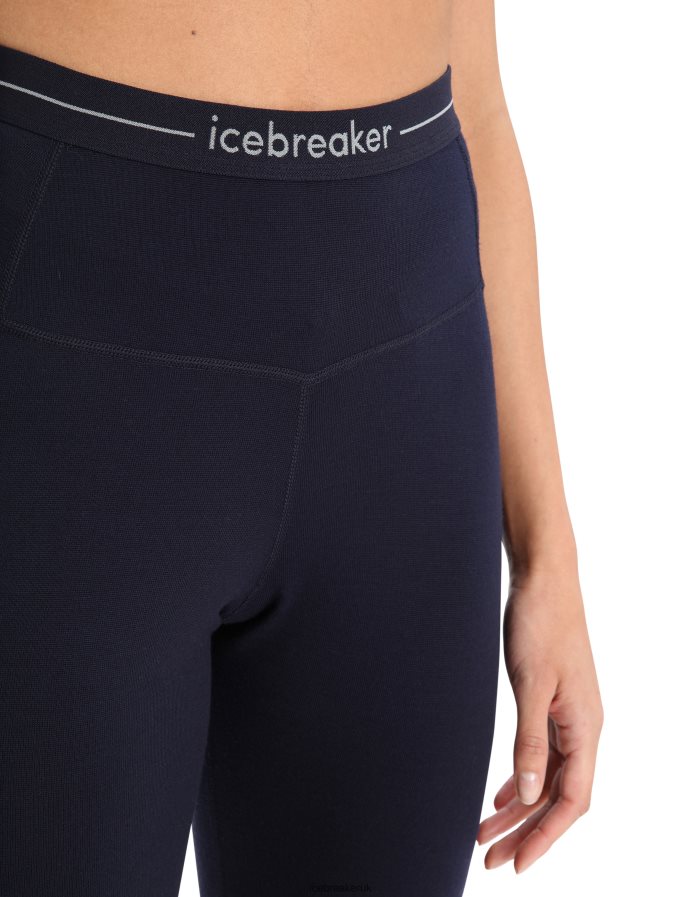 Icebreaker Women Merino 260 Tech High Rise Thermal Leggings Z04NXR578 Clothing Midnight Navy - Image 4