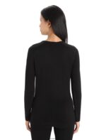 Icebreaker Women Merino 260 Tech Long Sleeve Crewe Thermal Top Z04NXR571 Clothing Black - Image 2