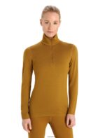 Icebreaker Women Merino 260 Tech Long Sleeve Half Zip Thermal Top Z04NXR860 Clothing Clove