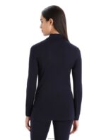 Icebreaker Women Merino 260 Tech Long Sleeve Turtleneck Thermal Top Z04NXR585 Clothing Midnight Navy - Image 2