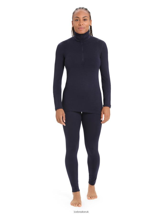 Icebreaker Women Merino 260 Tech Thermal Leggings Z04NXR563 Clothing Midnight Navy - Image 3
