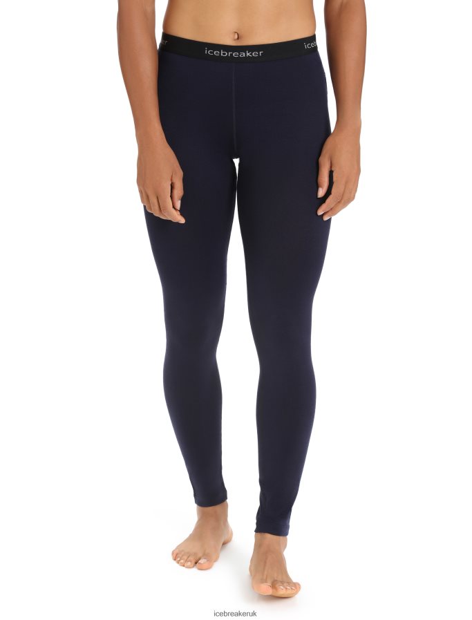 Icebreaker Women Merino 260 Tech Thermal Leggings Z04NXR563 Clothing Midnight Navy - Image 1