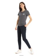 Icebreaker Women Merino Central Classic Short Sleeve T-Shirt Move to Natural Mountain Z04NXR832 Clothing Monsoon - Image 3