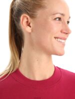 Icebreaker Women Merino Central II Long Sleeve Sweatshirt Z04NXR882 Clothing Cherry - Image 4