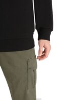 Icebreaker Women Merino Crush Long Sleeve Sweatshirt Z04NXR707 Clothing Black - Image 4