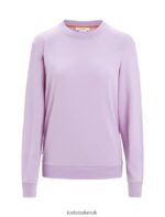 Icebreaker Women Merino Crush Long Sleeve Sweatshirt Z04NXR708 Clothing Purple Gaze - Image 6