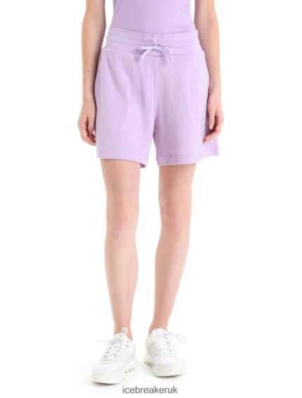 Icebreaker Women Merino Crush Shorts Z04NXR741 Clothing Purple Gaze