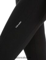 Icebreaker Women Merino Fastray High Rise 3/4 Tights Z04NXR737 Clothing Black - Image 4