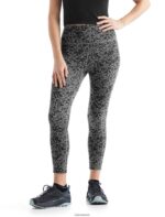 Icebreaker Women Merino Fastray High Rise Tights Forest Shadows Z04NXR813 Clothing Metro Heather - Image 4