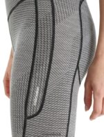 Icebreaker Women Merino Fastray High Rise Tights Gridlines Z04NXR749 Clothing Metro Heather/Black - Image 4