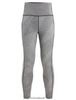 Icebreaker Women Merino Fastray High Rise Tights Gridlines Z04NXR749 Clothing Metro Heather/Black - Image 7