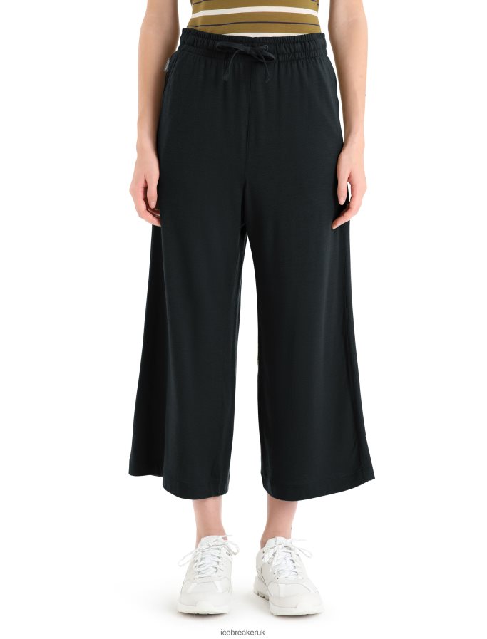 icebreaker_women_merino_granary_culottes_z04nxr736_clothing_black.jpg Icebreaker Women Merino Granary Culottes Z04NXR736 Clothing Black - Image 1