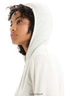 Icebreaker Women Merino Granary Long Sleeve Zip Hoodie Z04NXR717 Clothing Chalk - Image 6
