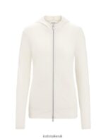 Icebreaker Women Merino Granary Long Sleeve Zip Hoodie Z04NXR717 Clothing Chalk - Image 9
