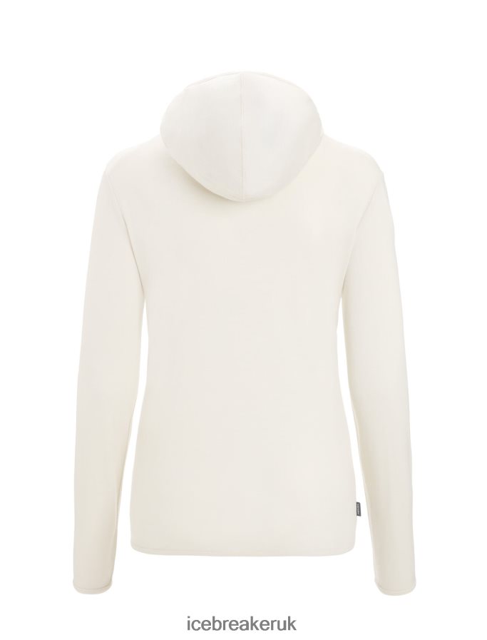 Icebreaker Women Merino Granary Long Sleeve Zip Hoodie Z04NXR717 Clothing Chalk - Image 10