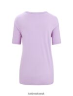 Icebreaker Women Merino Granary Short Sleeve T-Shirt Z04NXR626 Clothing Purple Gaze - Image 7