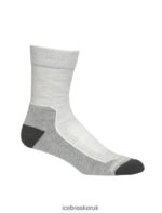 Icebreaker Women Merino Hike+ Light Crew Socks Z04NXR781 Accessories Blizzard Heather - Image 4