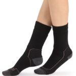 Icebreaker Women Merino Hike+ Medium Crew Socks Z04NXR763 Accessories Black/Monsoon