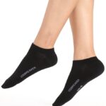 Icebreaker Women Merino Lifestyle Fine Gauge No Show Socks Z04NXR776 Accessories Black/Snow