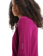 Icebreaker Women Merino Quantum III Long Sleeve Zip Jacket Z04NXR715 Clothing Go Berry - Image 6