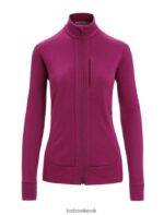 Icebreaker Women Merino Quantum III Long Sleeve Zip Jacket Z04NXR715 Clothing Go Berry - Image 9